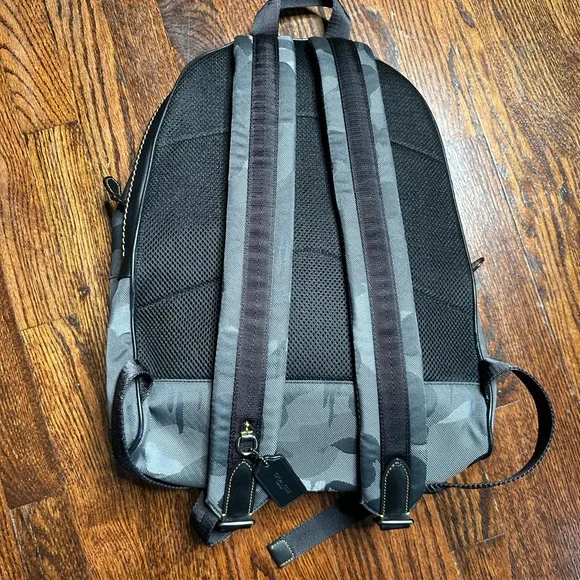 Coach Men's Charcoal Backpack - Picture 2 of 6